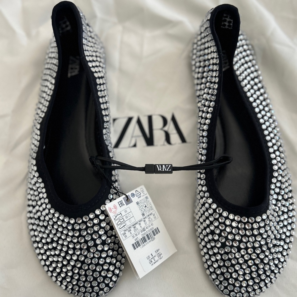 Zara Women's Rhinestone Flats